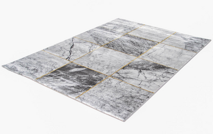 Tapis de salon moderne tissé plat GRANITA
