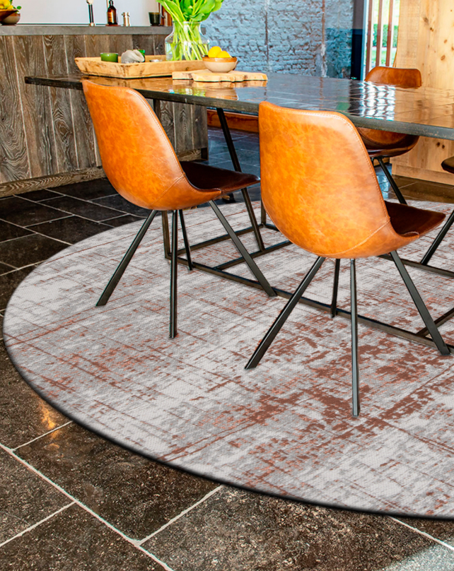 Modern flat-woven living room rug GRIFF COPPERFIELD