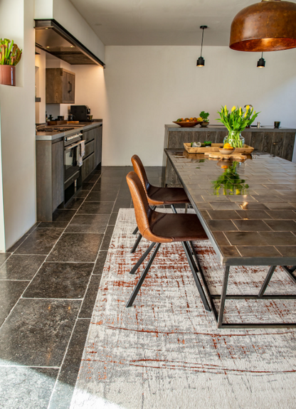 Modern flat-woven living room rug GRIFF COPPERFIELD