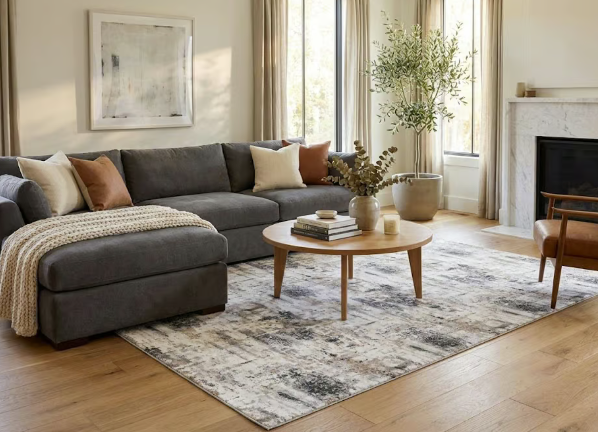 Tapis moderne tissé plat BRIGHTON