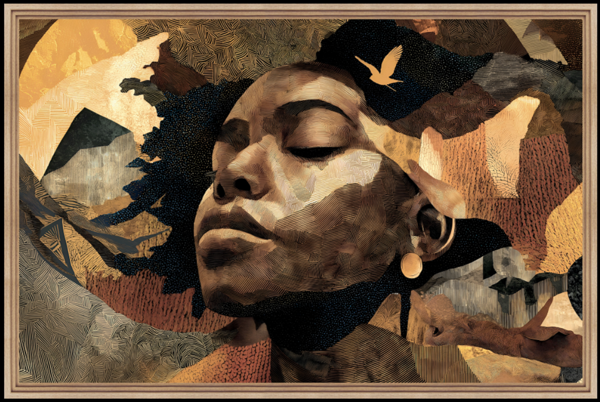 Tableau cadre en bois BOHEMIA