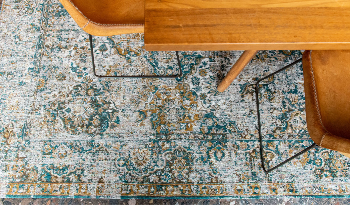 Tapis de salon style orient tissé plat BAKHTIARI