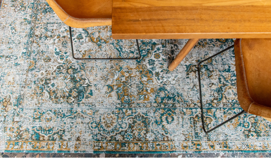 Alfombra de salón de estilo oriental tejida plana BAKHTIARI
