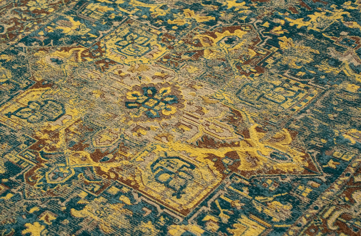 Tapis de salon style orient tissé plat ZERY