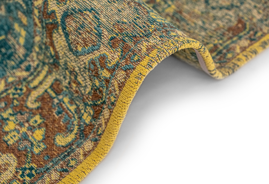 Tapis de salon style orient tissé plat ZERY
