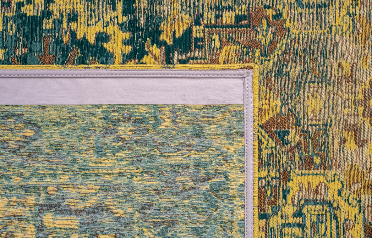 Tapis de salon style orient tissé plat ZERY