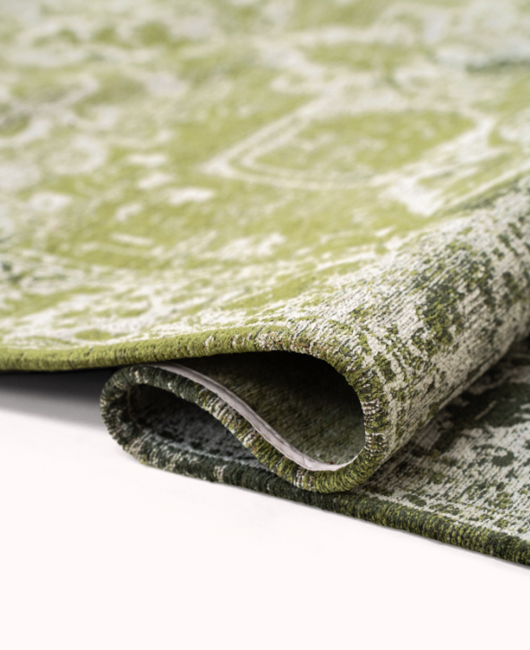 Tapis de salon style orient tissé plat BARIZ