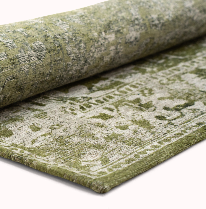 Tapis de salon style orient tissé plat BARIZ