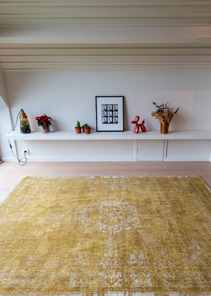 Tapis de salon style orient tissé plat WANE