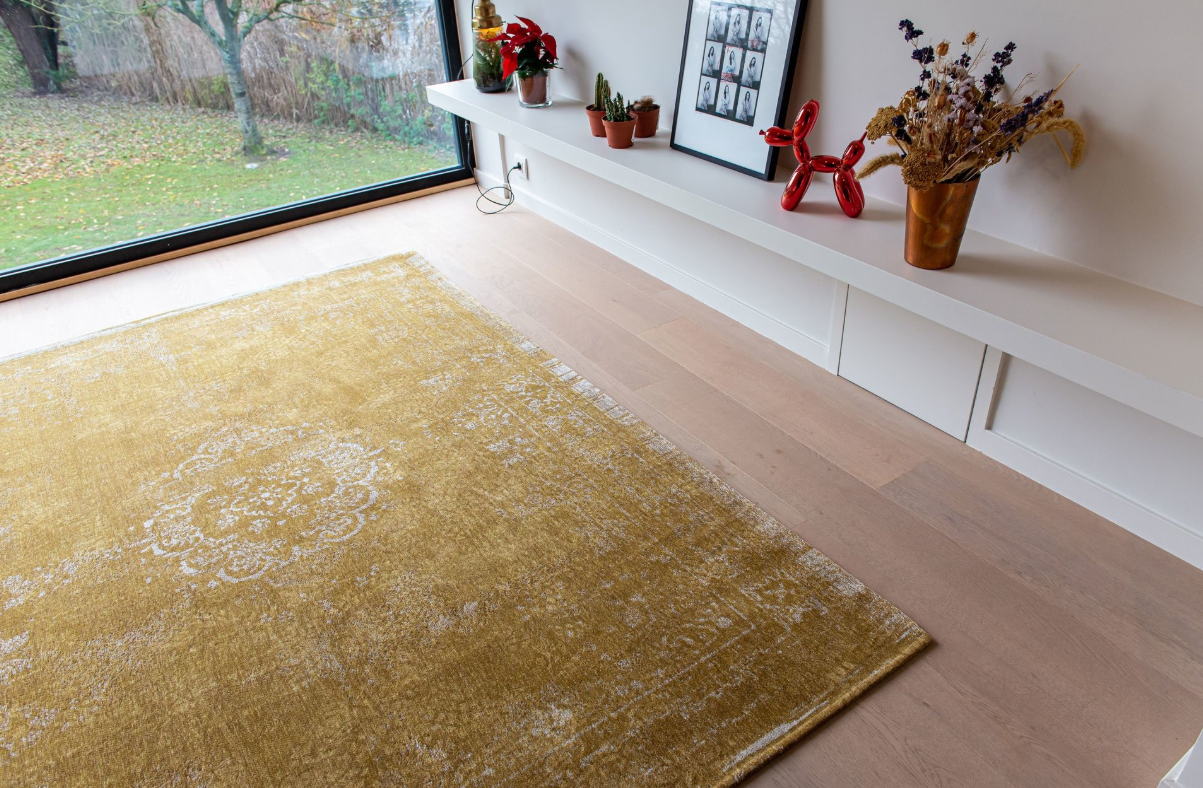 Tapis de salon style orient tissé plat WANE