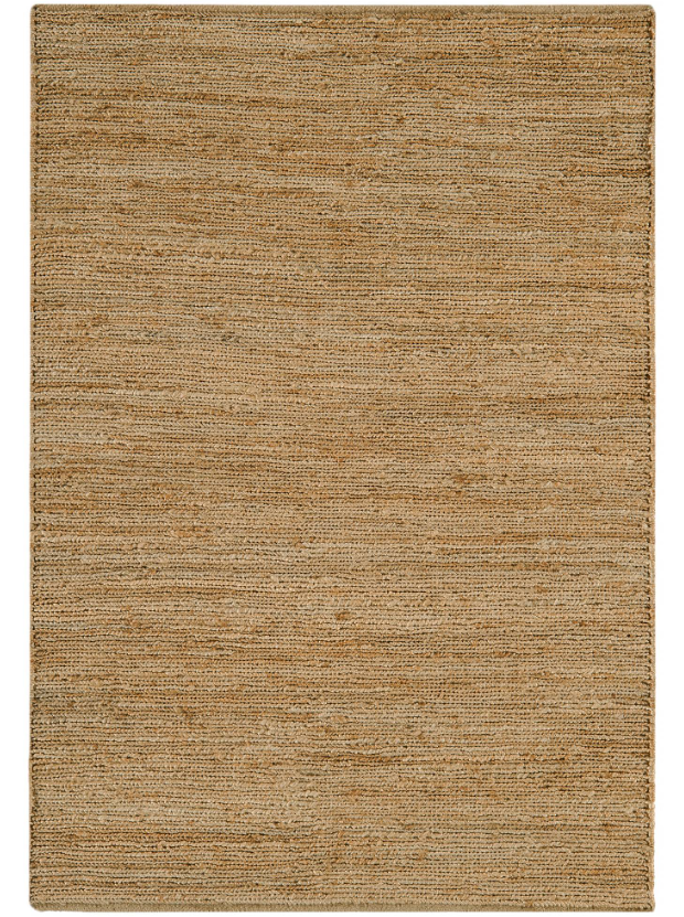 Tapis de salon en jute tissé plat KOUMAS