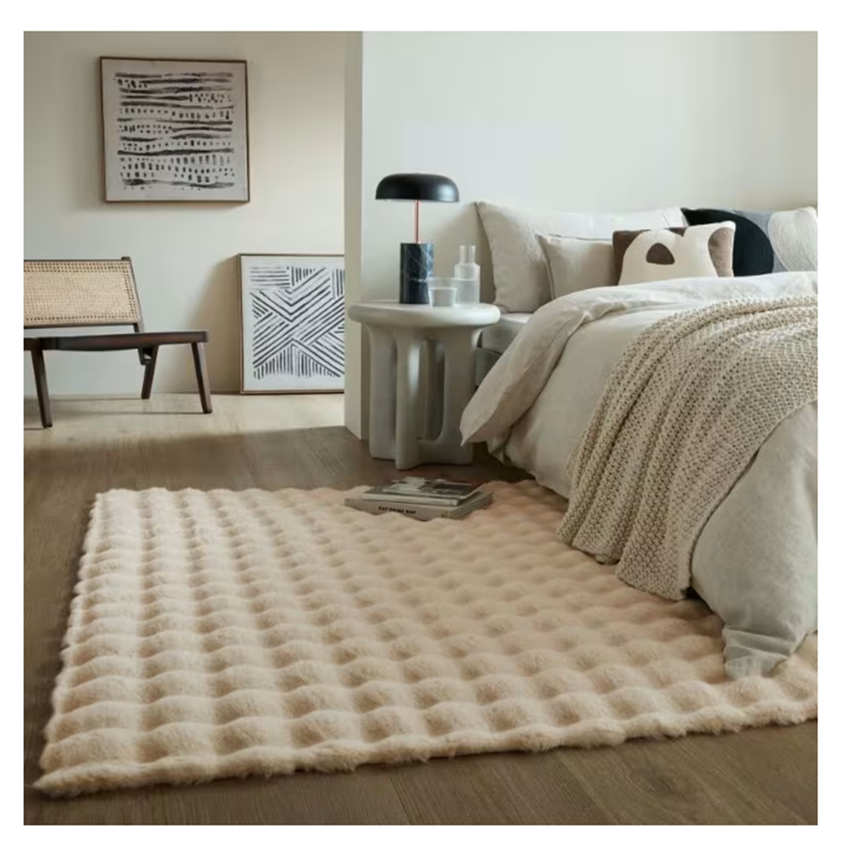 Alfombra de piel sintética HONEYCOMB