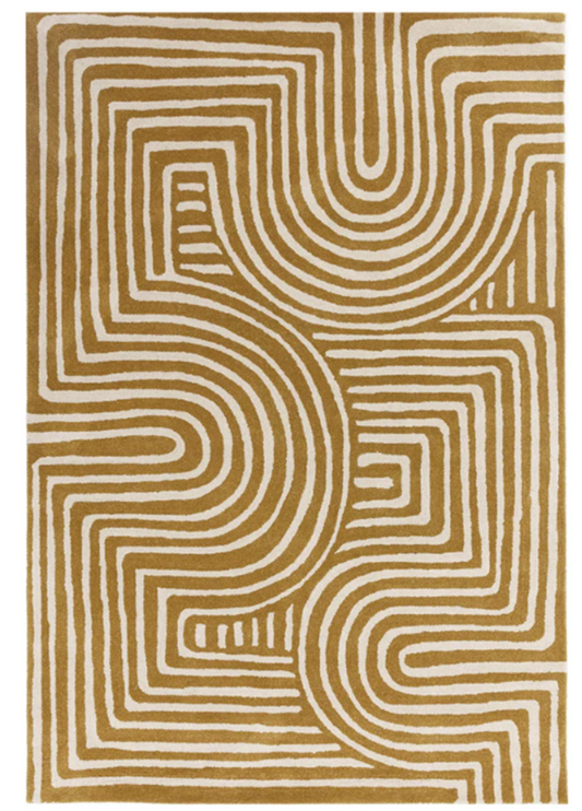 Tapis tufté main en laine TWISTER