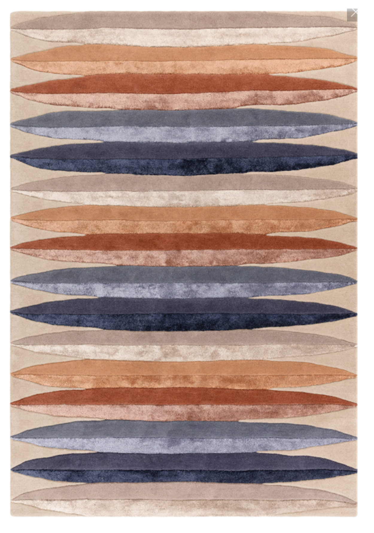 Tapis moderne tufté main en laine DOP