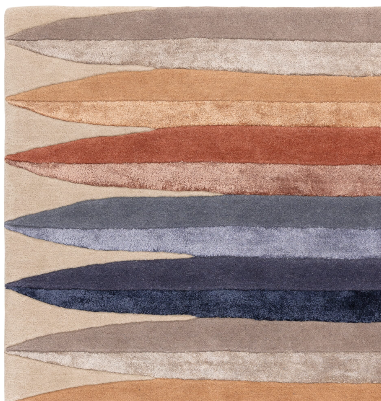 Tapis moderne tufté main en laine DOP