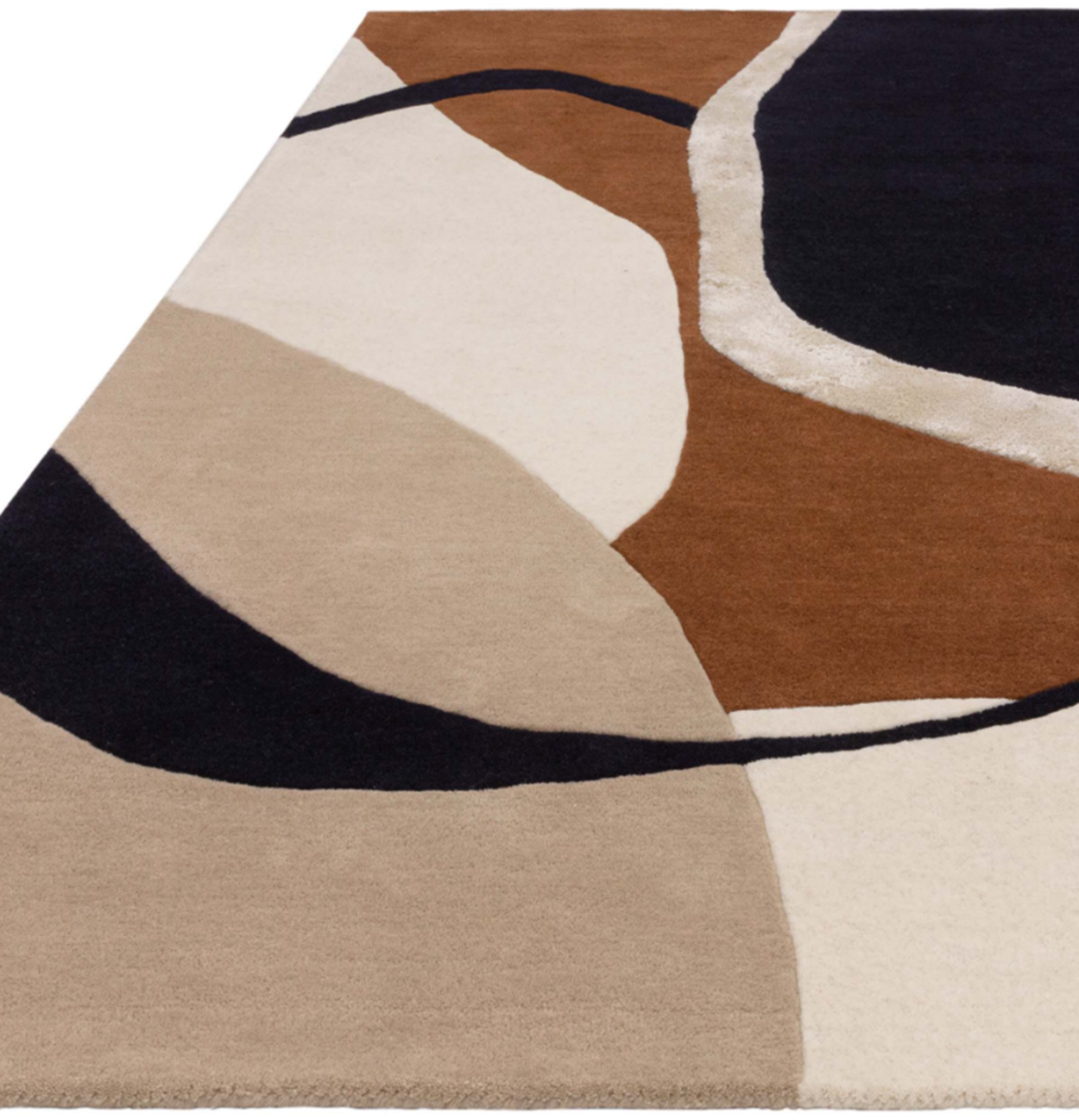 Tapis moderne tufté main en laine KATO