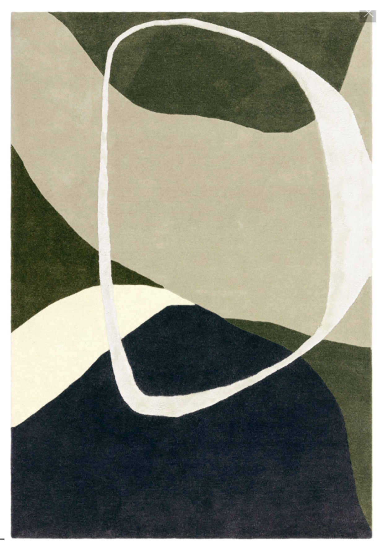 Tapis moderne tufté main en laine KATO