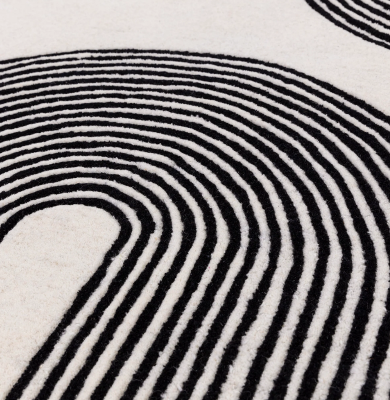 Tapis moderne tufté main en laine CROOK