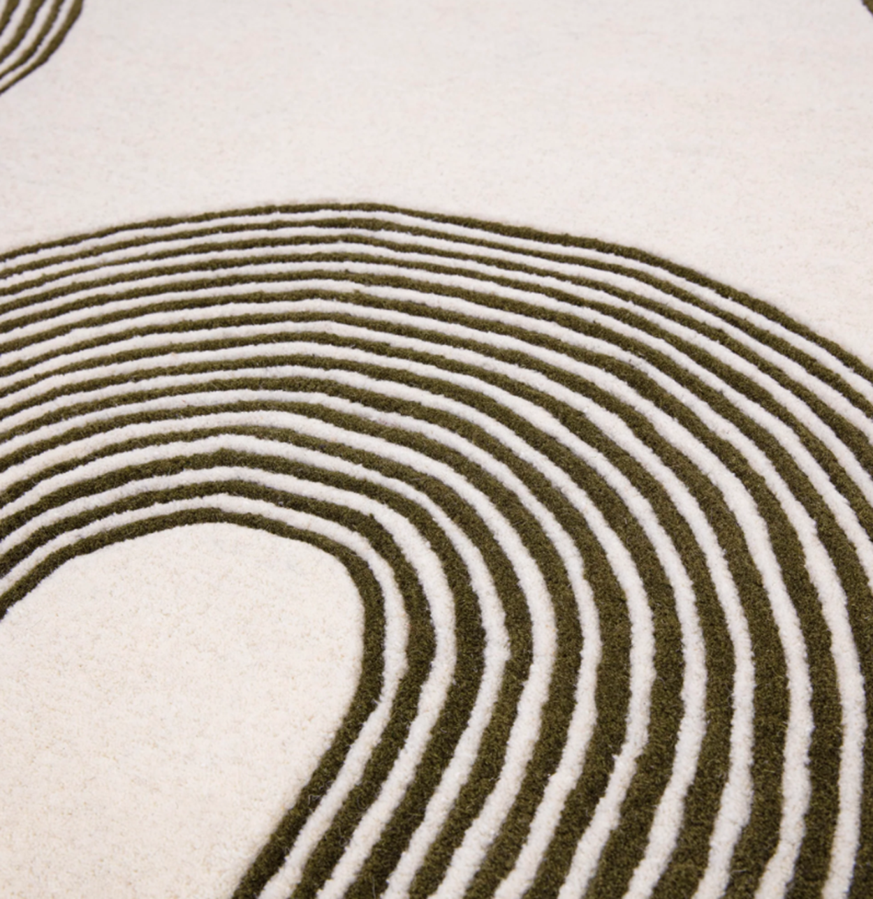 Tapis moderne tufté main en laine CROOK