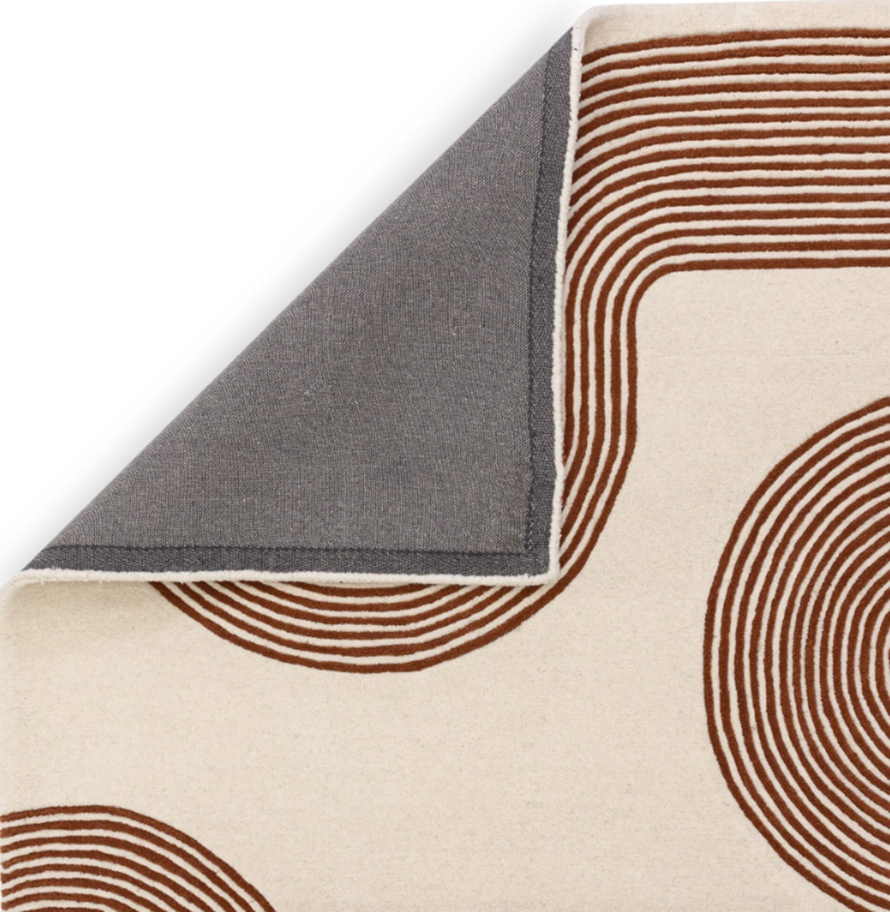 Tapis moderne tufté main en laine CROOK