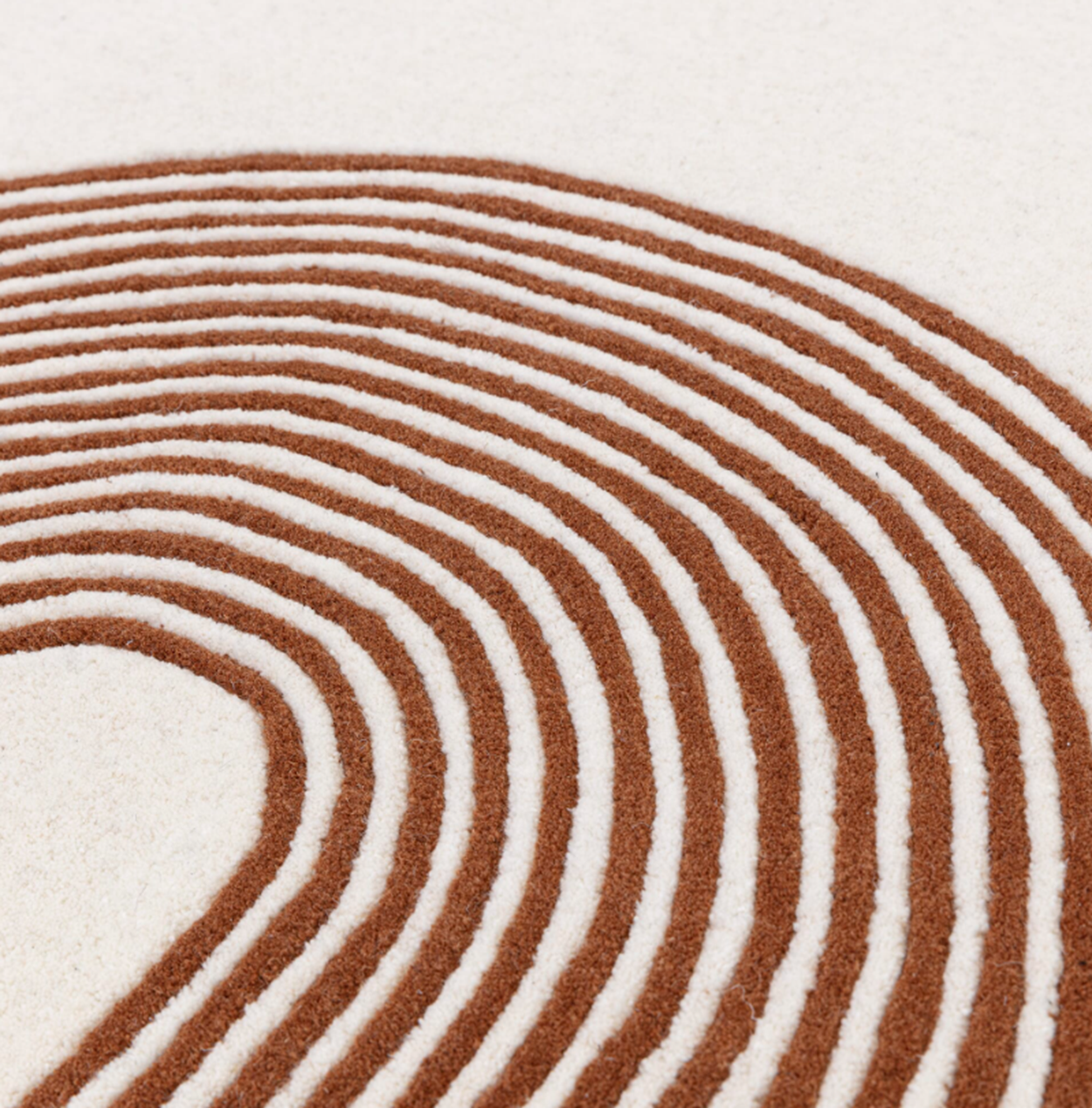 Tapis moderne tufté main en laine CROOK