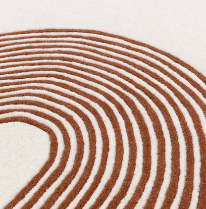 Tapis moderne tufté main en laine CROOK