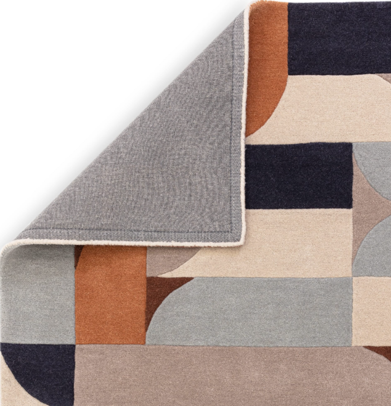 Tapis moderne tufté main en laine JINGA