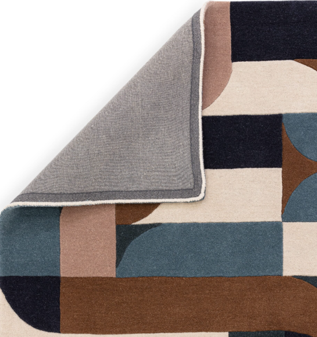 Tapis moderne tufté main en laine JINGA