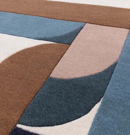 Tapis moderne tufté main en laine JINGA
