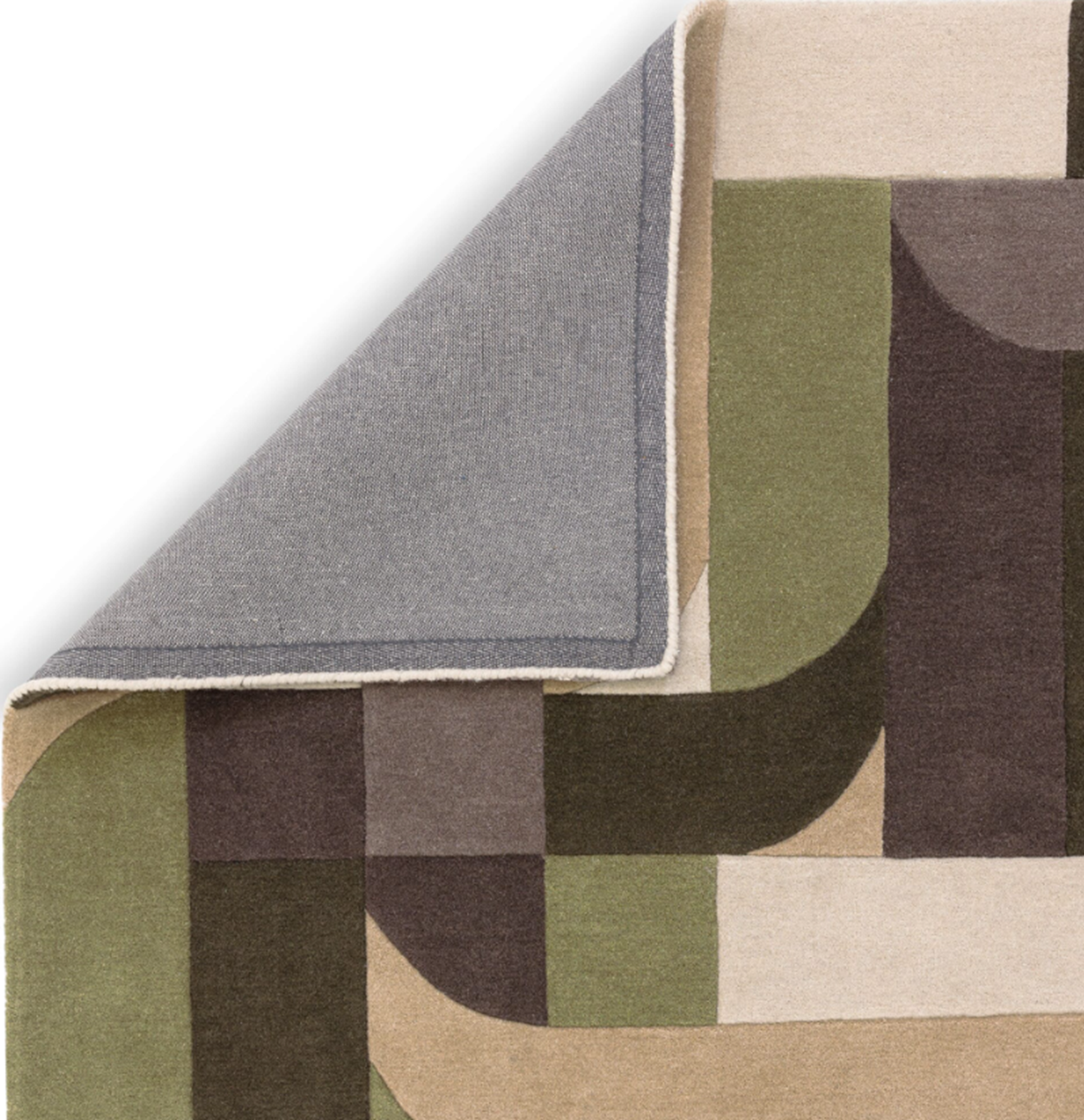 Tapis moderne tufté main en laine JINGA