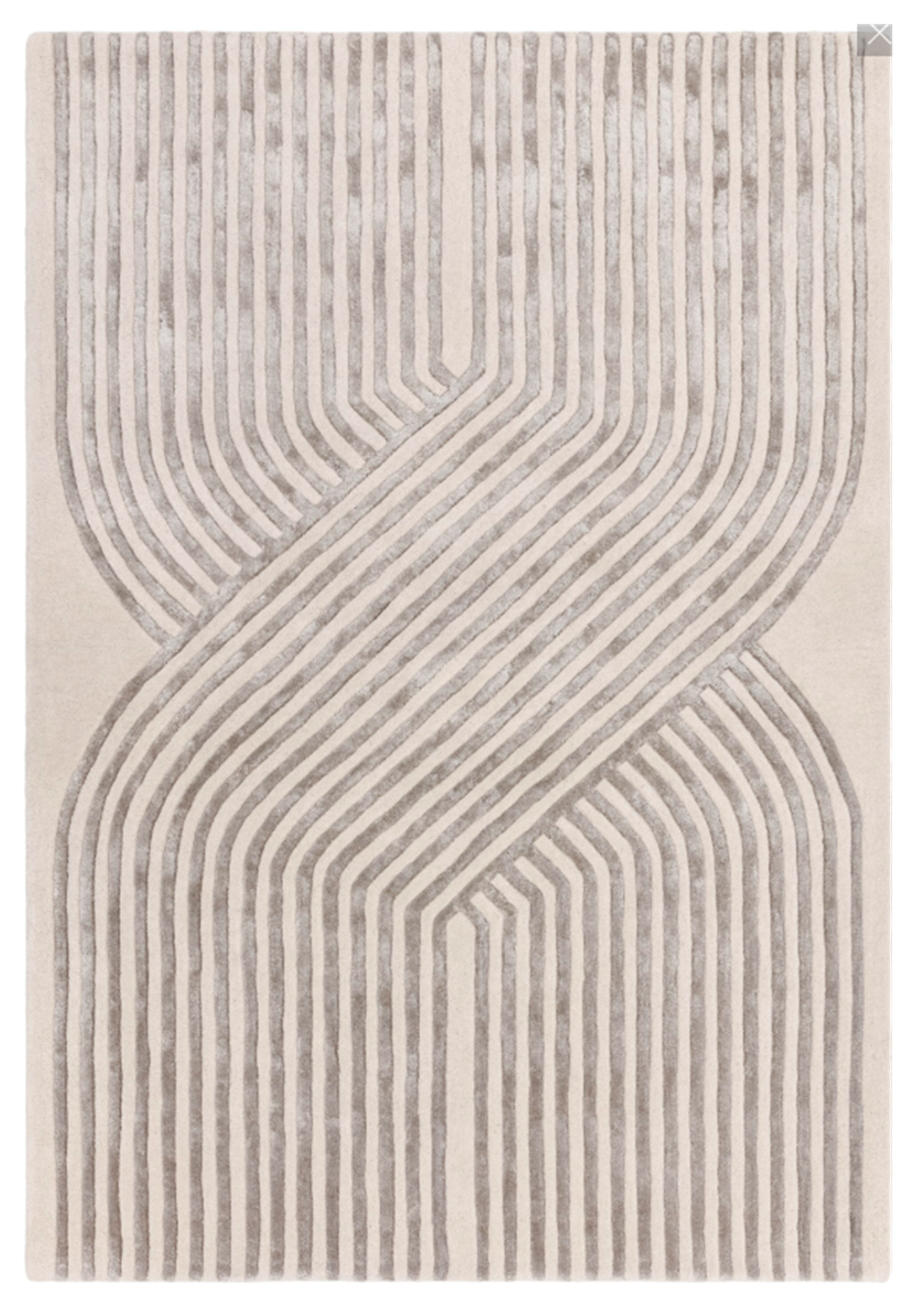 Tapis moderne tufté main en laine ACME