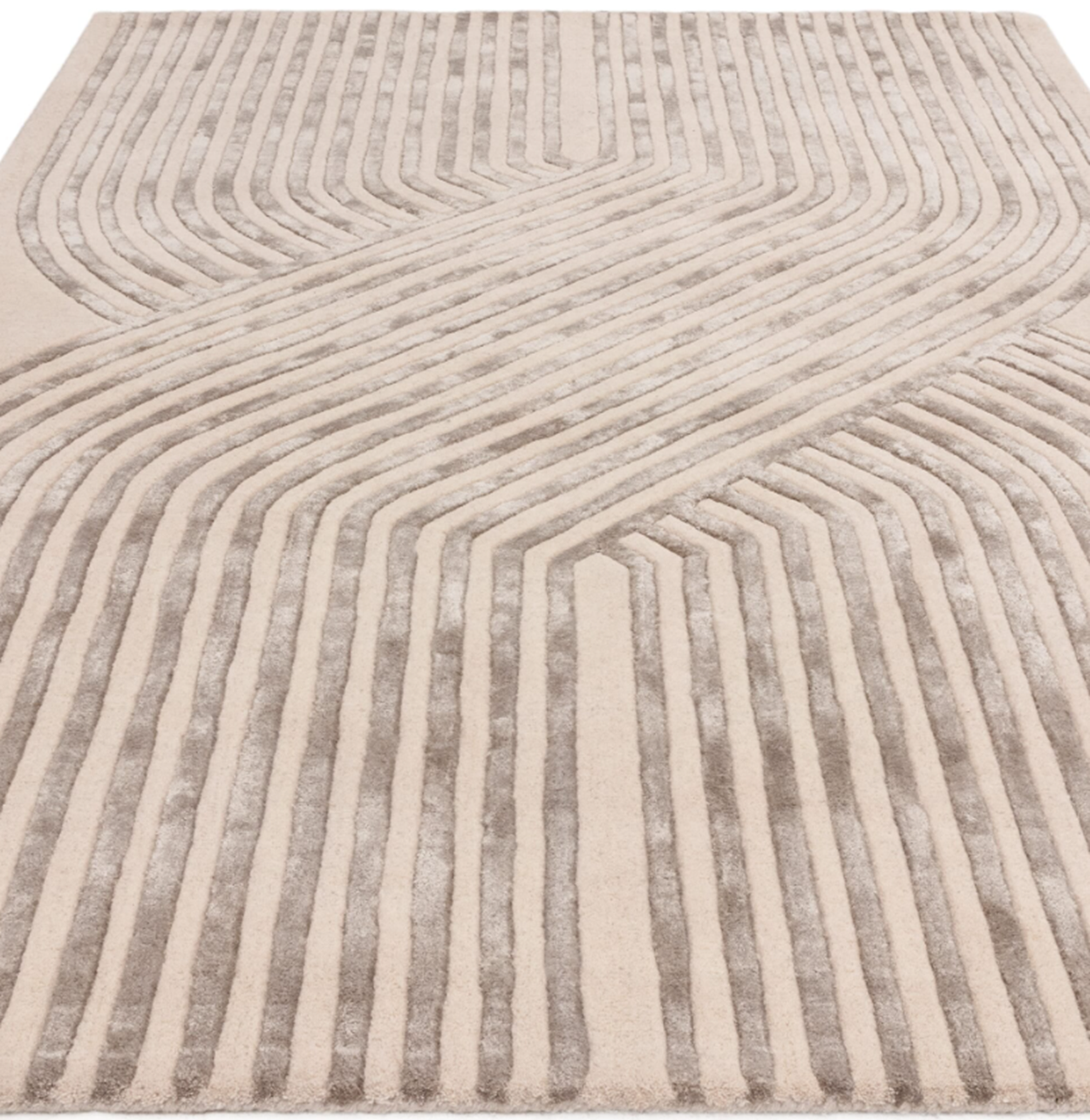 Tapis moderne tufté main en laine ACME