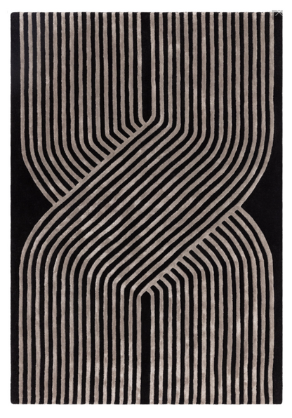 Tapis moderne tufté main en laine ACME