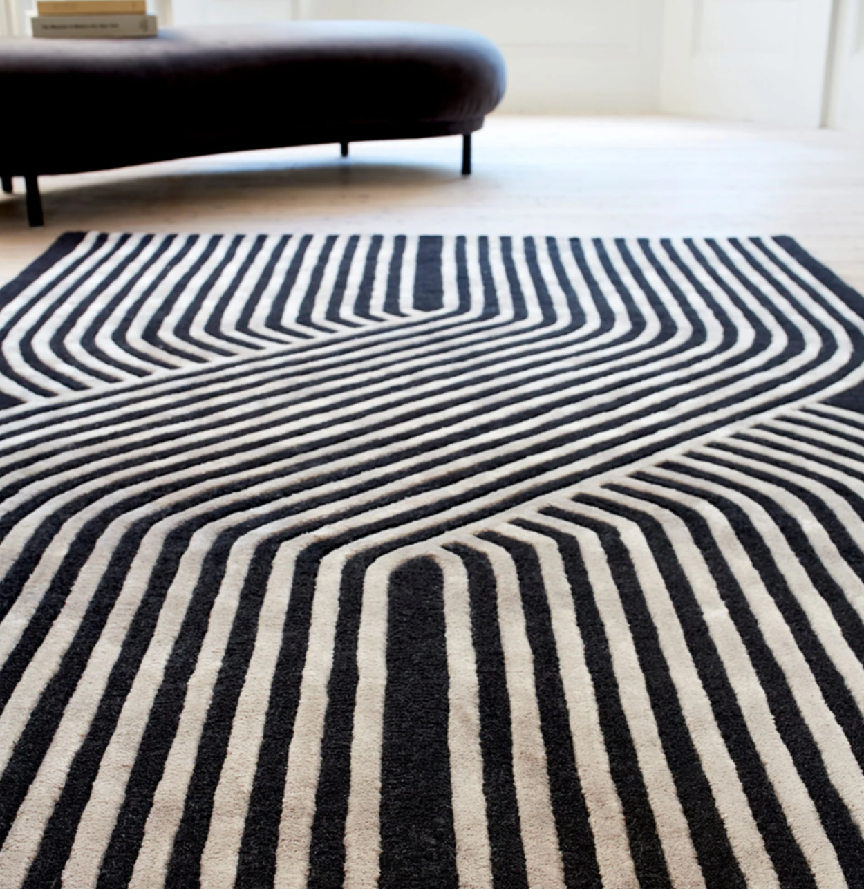 Tapis moderne tufté main en laine ACME