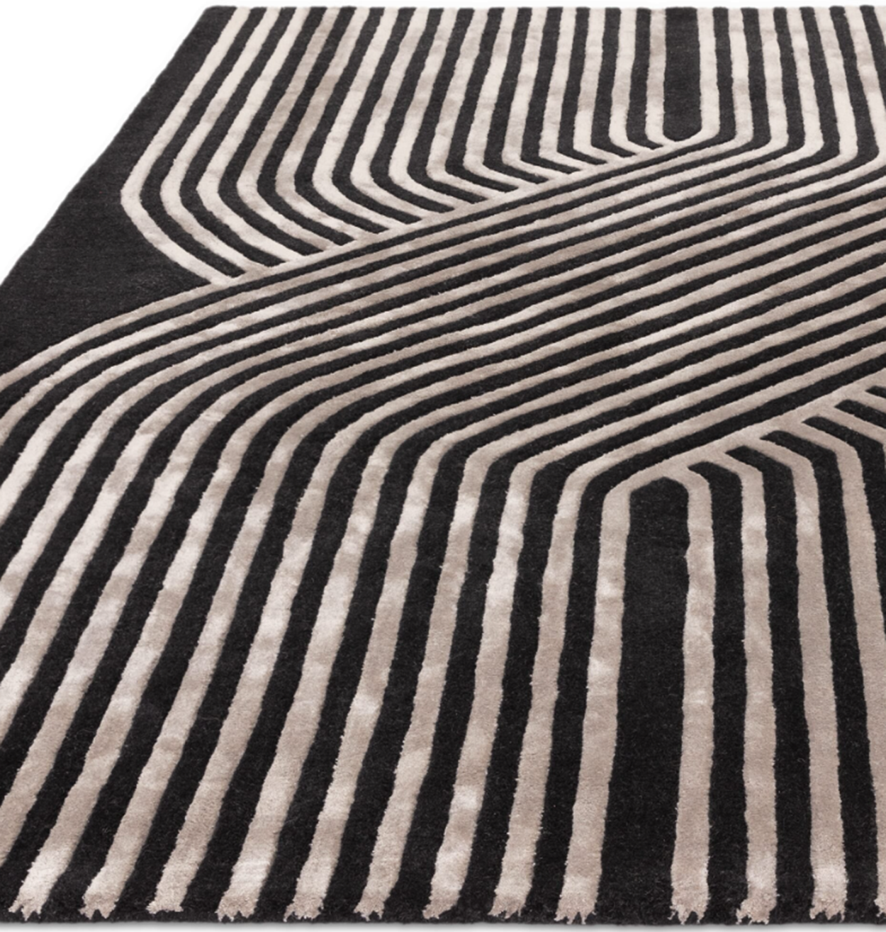 Tapis moderne tufté main en laine ACME