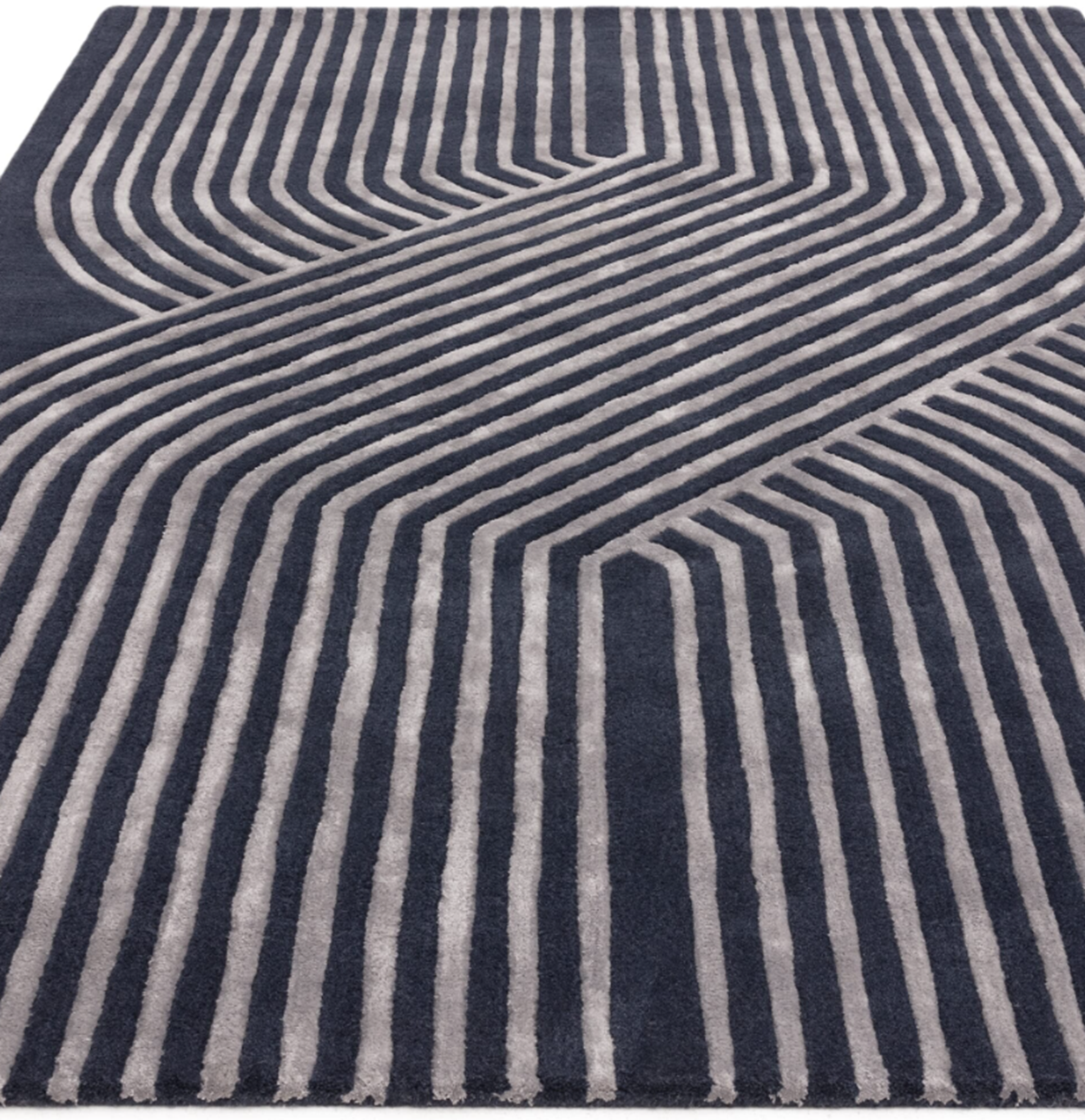 Tapis moderne tufté main en laine ACME