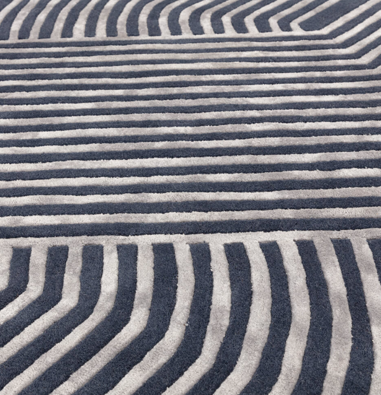 Tapis moderne tufté main en laine ACME