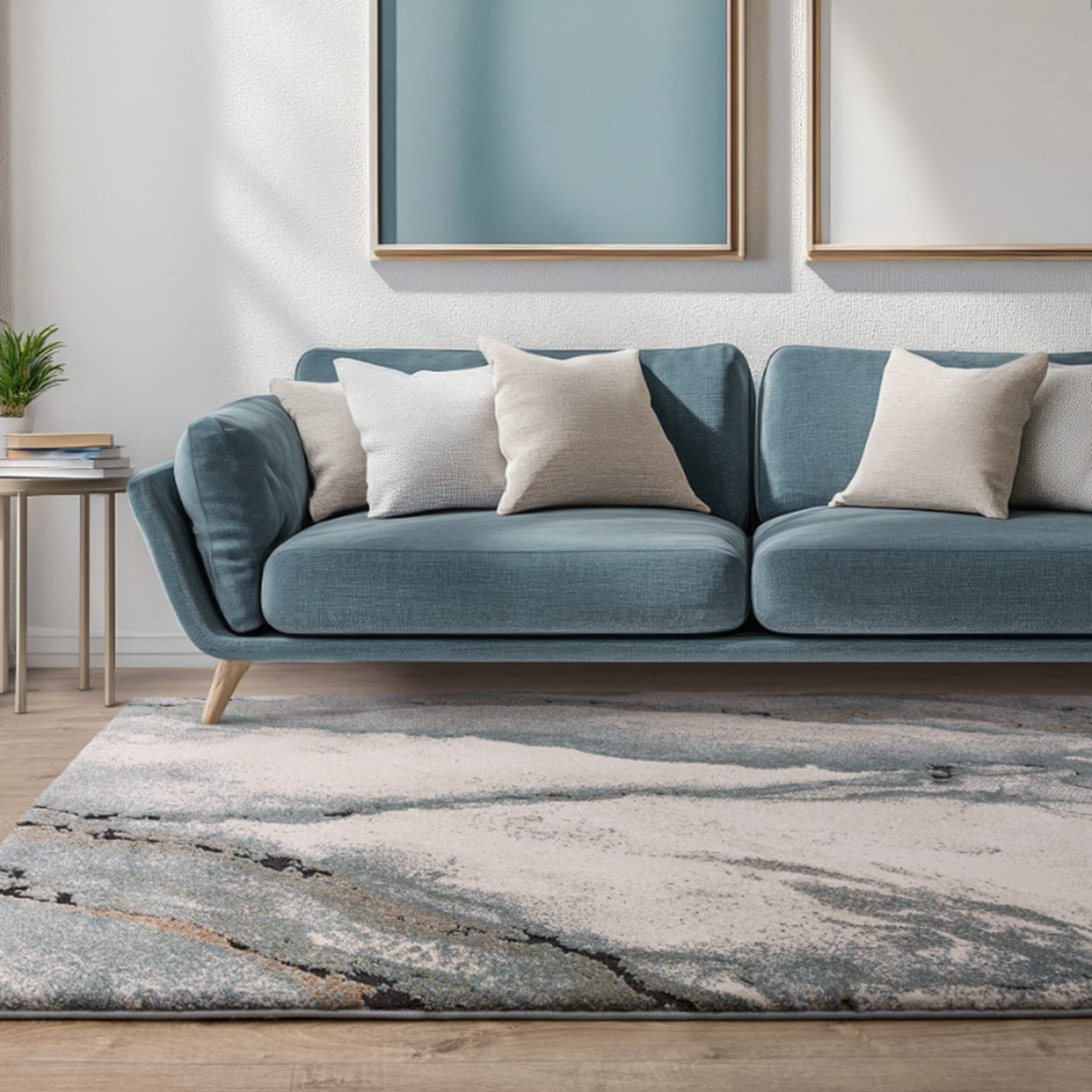 Tapis de salon tissé plat HAVEN