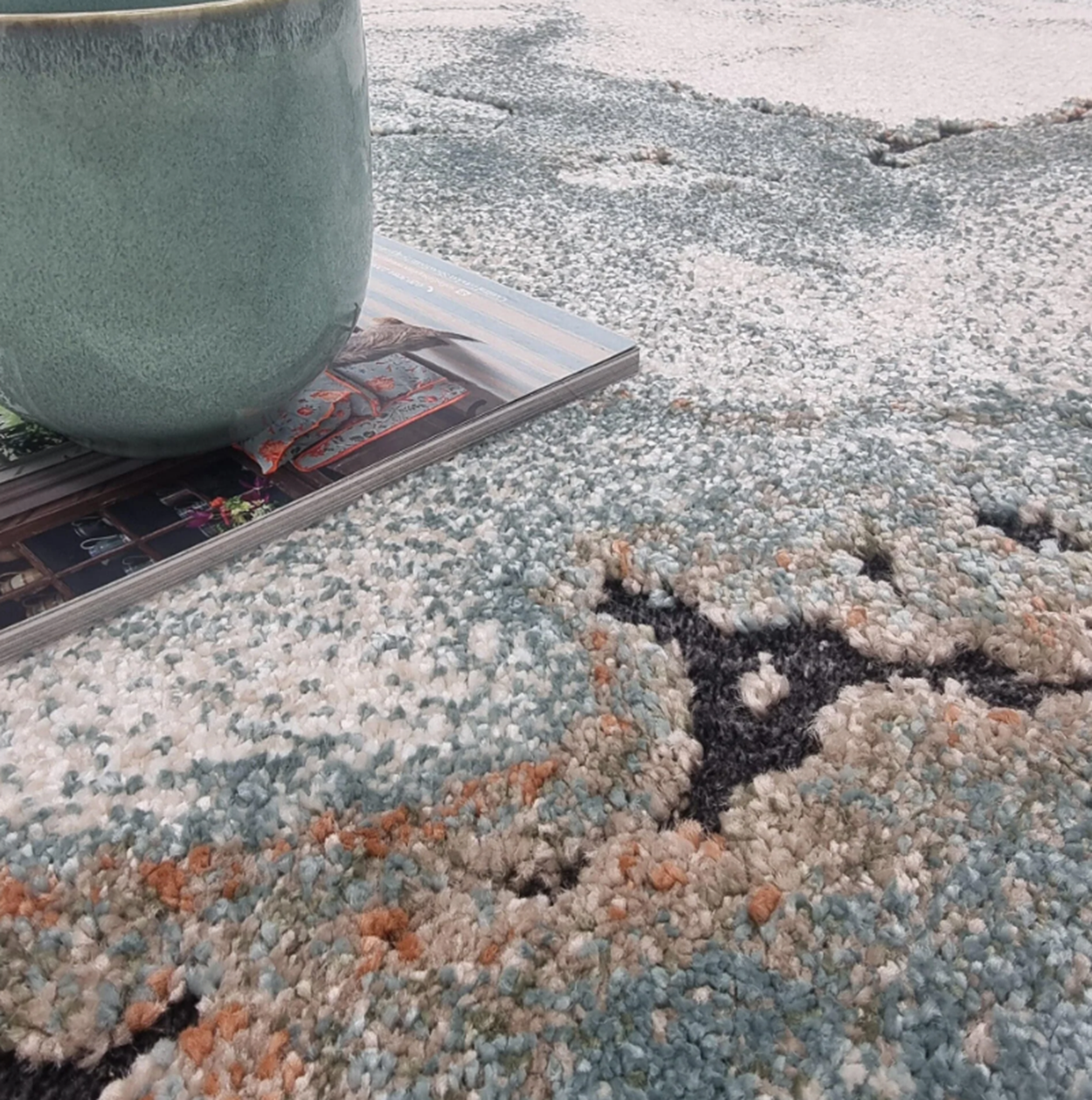 Tapis de salon tissé plat HAVEN