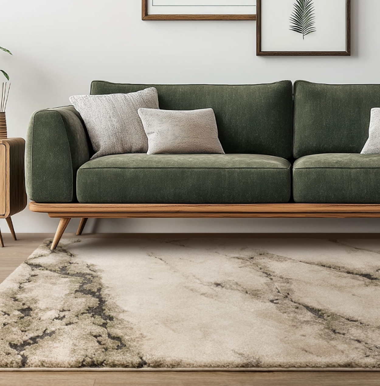 Tapis de salon tissé plat CRUST