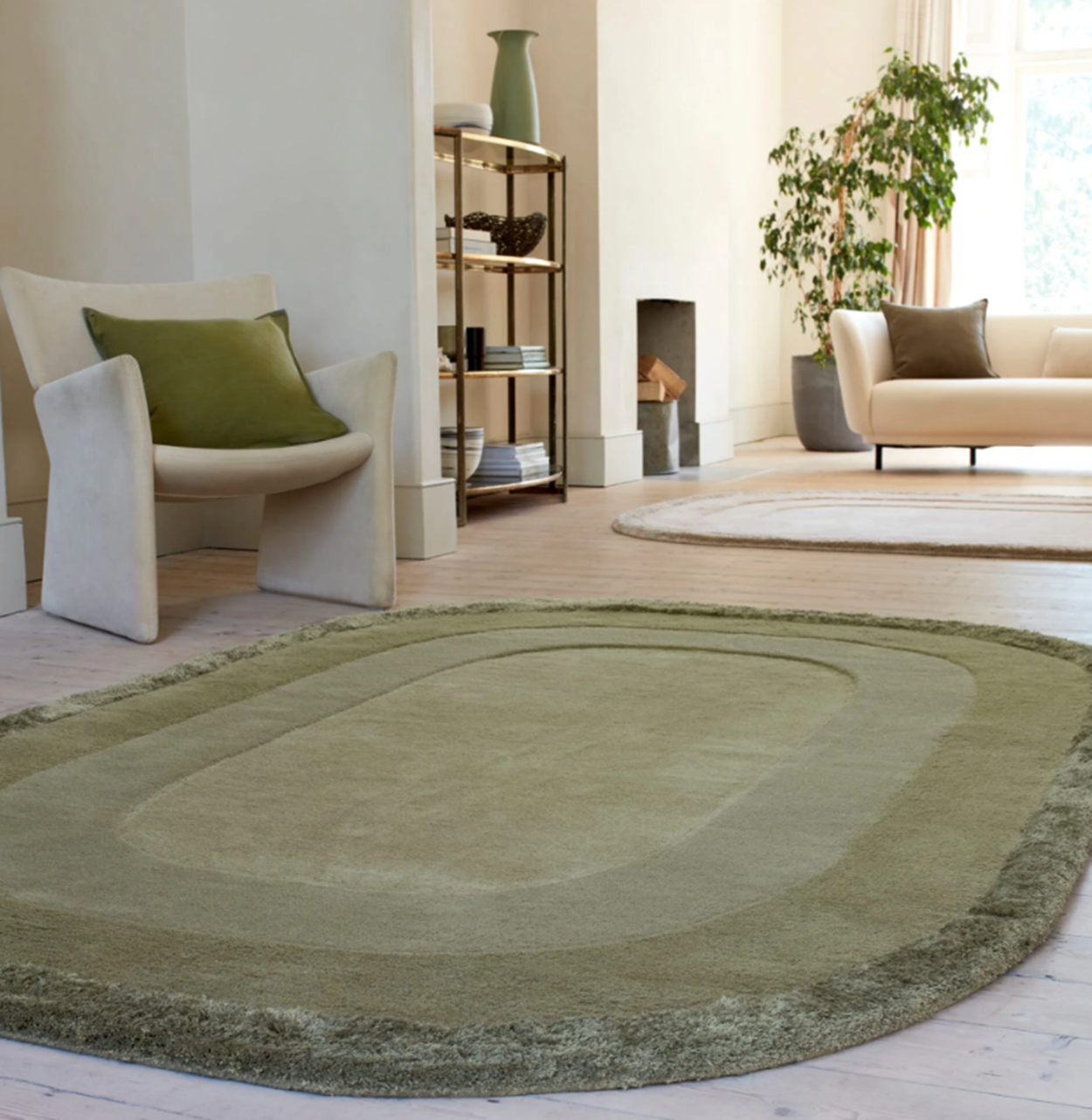 Tapis tufté main en laine RINGO