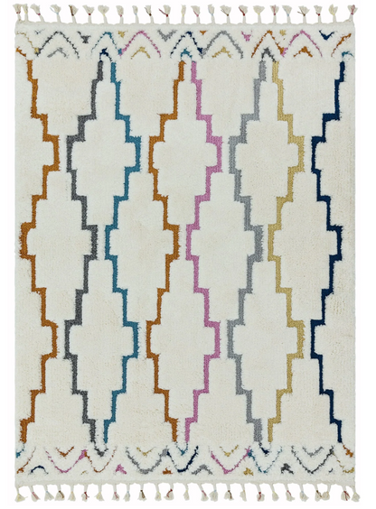 Tapis moderne à franges TRELLIS