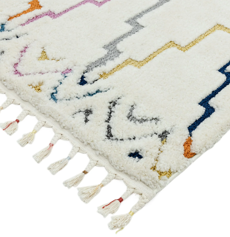 Tapis moderne à franges TRELLIS
