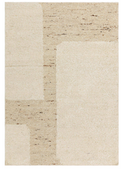 Tapis de salon en laine tissé plat RADDEL