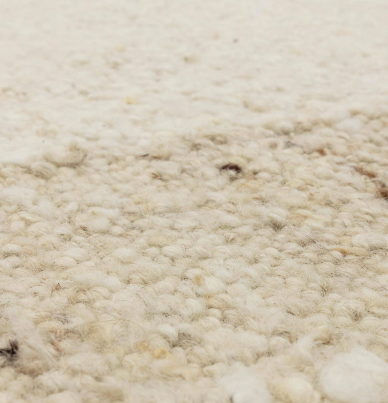 Tapis de salon en laine tissé plat RADDEL