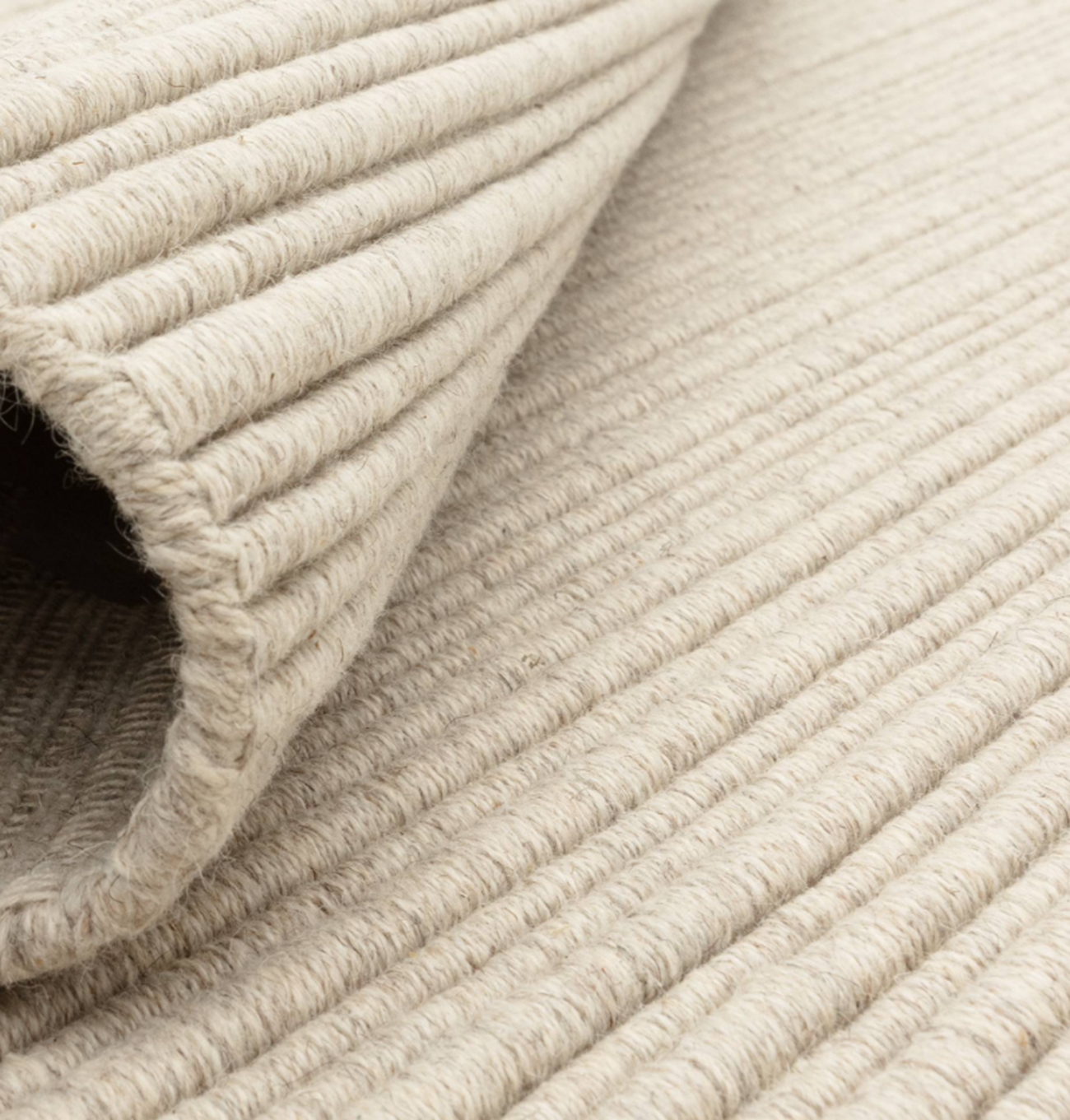 Tapis de salon en laine tissé plat TORRENTO