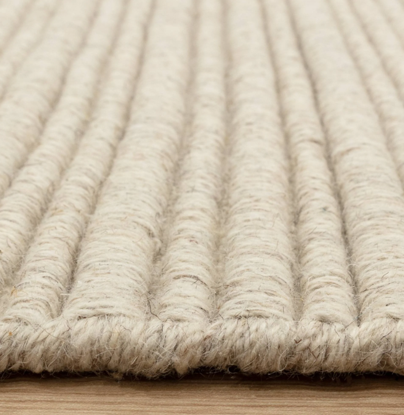 Tapis de salon en laine tissé plat TORRENTO