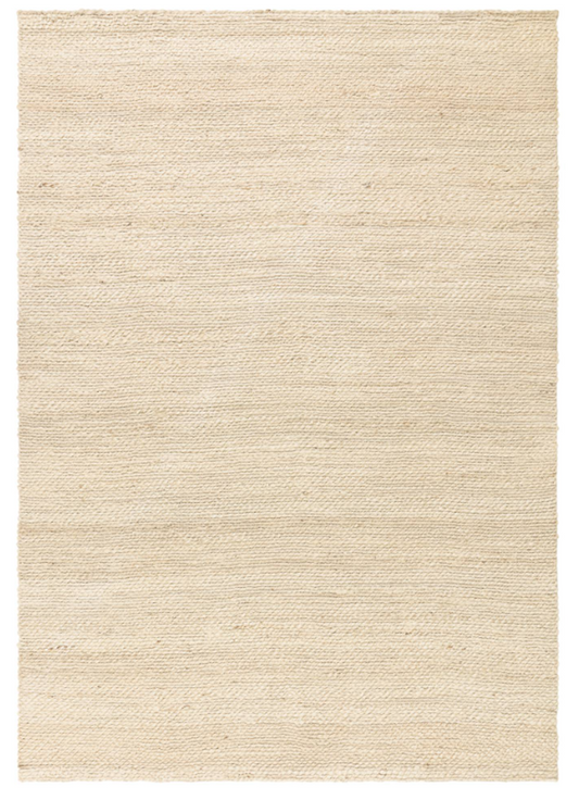 Tapis de salon en jute tissé plat CLARITY