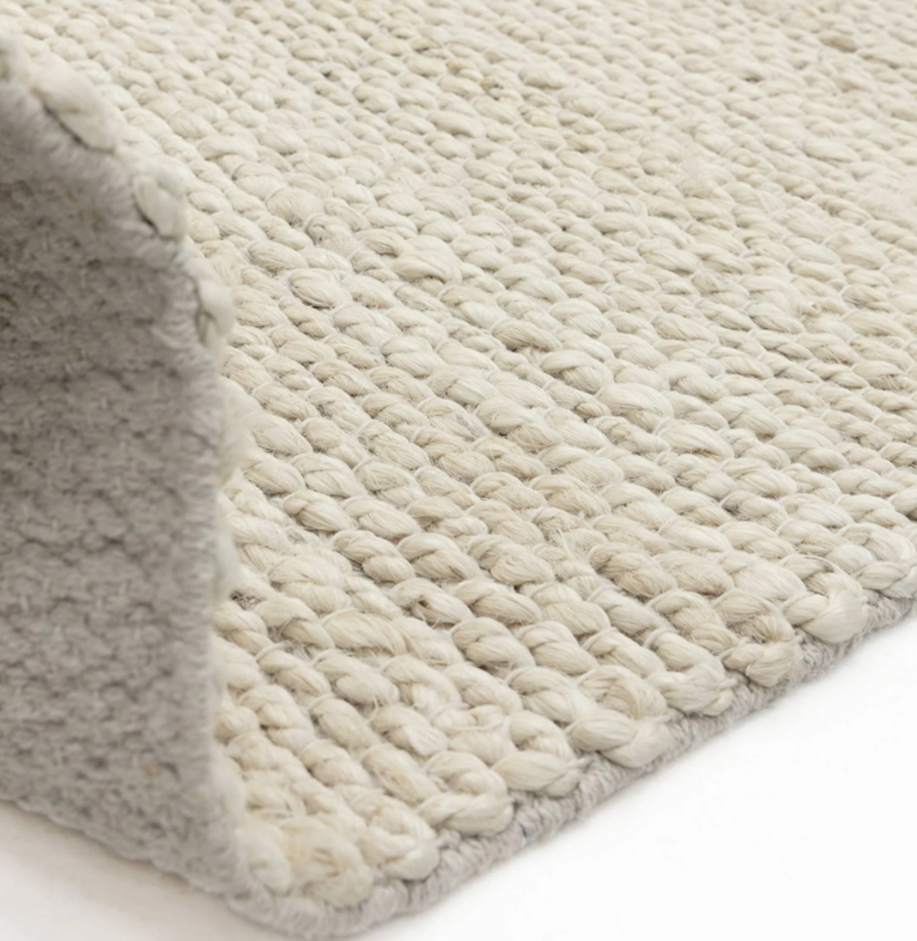 Tapis de salon en jute tissé plat CLARITY