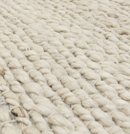 Tapis de salon en jute tissé plat CLARITY